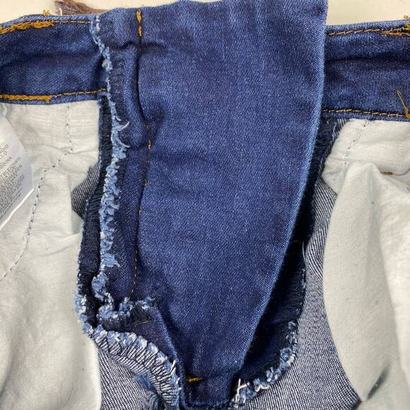 Machine Nouvelle Mode Distressed Jeans Blue Skinny Juniors sz 3 Lace Up Fly - Picture 8 of 12